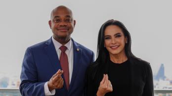 Murillo y Luz María Zapata. / Foto: X de Luis Gilberto Murillo.