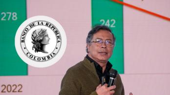 Presidente Petro sobre reservas internacional en el Banrep. / Fotos: Presidencia y Banrep.