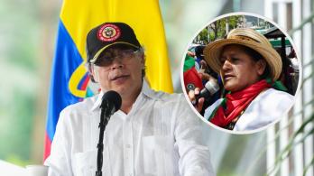 Petro rechaza racismo contra Aida Quilcué. / Fotos: Presidencia y AFP.