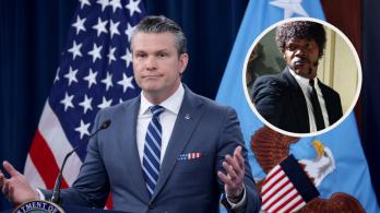 Pete Hegseth con diálogo de pulp fiction. / Fotos: AFP y Creative Commons.