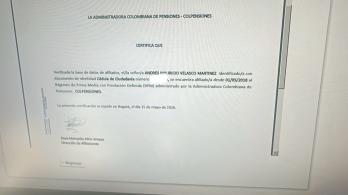 Andrés Velasco, pdte. de Asofondos se pensionará por Colpensiones 