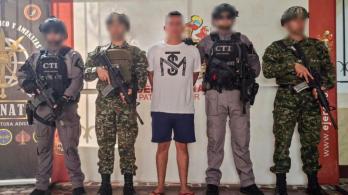 Captura de El Mono en atentado en Cajibío. / Foto: Ejército de Colombia.