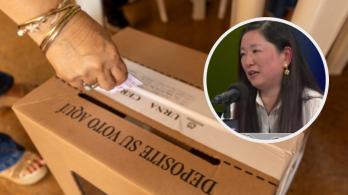 Hanwen Zhang sobre el voto y las encuestas. / Fotos: Registraduría e Inravisión.