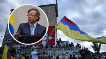 Petro sobre el estallido social. / Fotos: AFP y Presidencia.