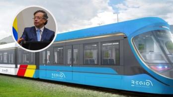 Petro sobre regiotram del Norte. / Fotos: Gobernación de Cundinamarca y Presidencia.