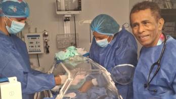 Nacimiento en buque hospital benkos Biohó. / Foto: MinSalud.