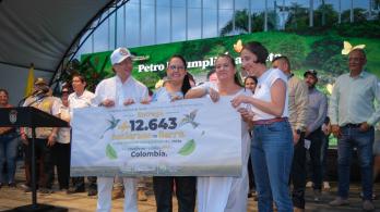 Denuncia de beneficiarios de la reforma agraria. / Foto: Presidencia.