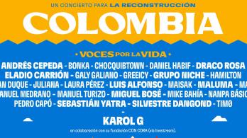 Así será el concierto gratuito para apoyar a las víctimas del terremoto en Colombia