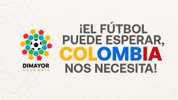 DIMAYOR aplaza fecha del fútbol del fin de semana y anuncia donaciones