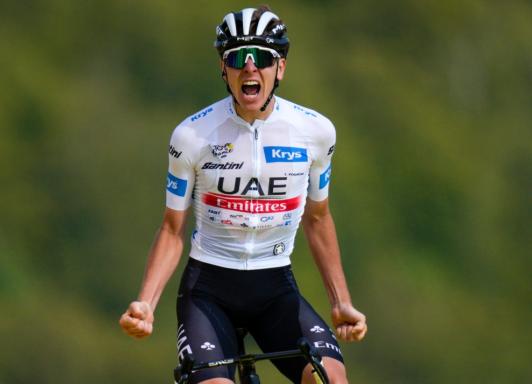 Tadej Pogacar ganó en el Tour y llegó a las 100 victorias como profesional