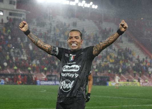 Dayro Moreno, goleador de la Sudamericana. / Foto: AFP.
