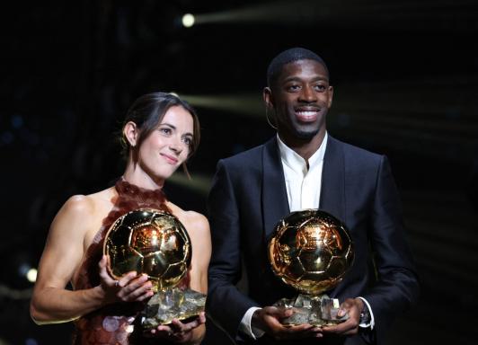 Aitana Bonmatí y Ousmane Dembélé