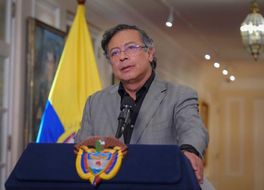 Presidente Petro durante la alocución presidencial del 14 de septiembre