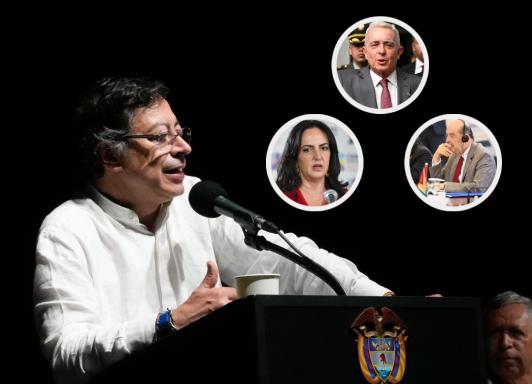 Presidente denuncia presunto complot. / Fotos: Presidencia y AFP.