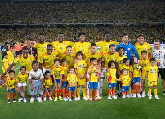 Selección Colombia en la última fecha de Eliminatorias. / Foto: Santiago Villegas - RTVC.