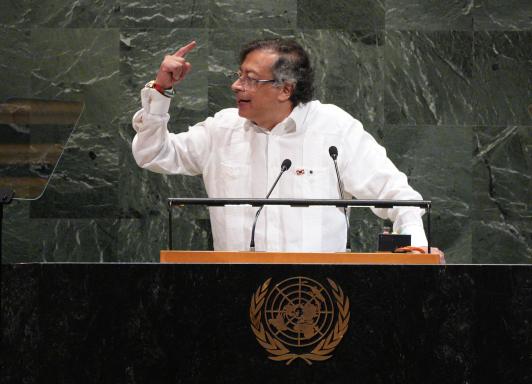 Presidente Petro en su discurso ante Naciones Unidas en Nueva York
