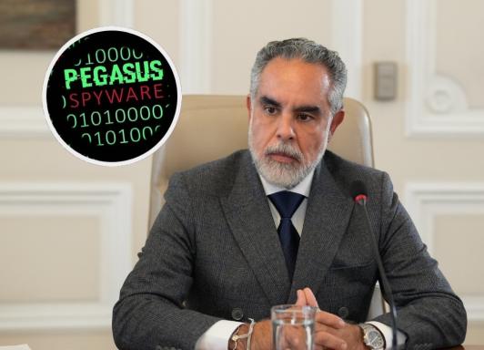 Benedetti sobre Pegasus. / Foto: Presidencia y archivo RTVC.