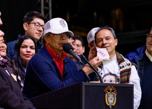 Presidente Petro sobre Thomas Greg & Sons. / Foto: Presidencia.