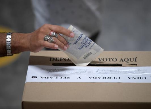 Seguridad para las elecciones en Colombia. / Foto: AFP.