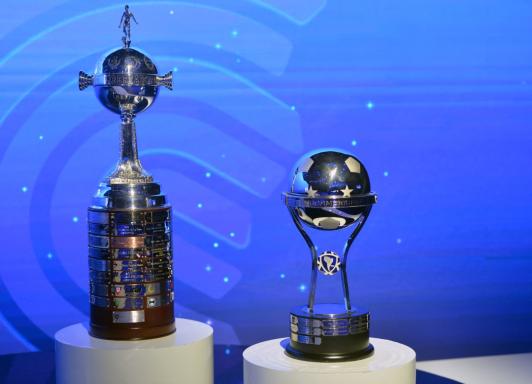 Sorteo de la Libertadores y Sudamericana. / Foto: AFP.