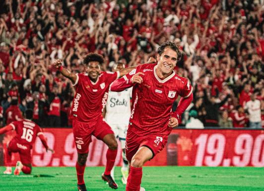 América de Cali en Bogotá. / Foto: X América de Cali.