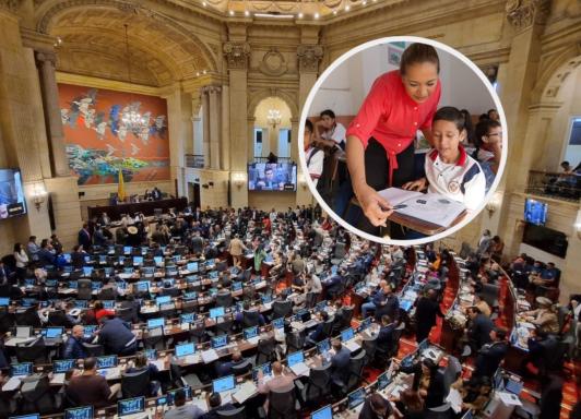 Mesada 14 en Cámara de Representantes. / Fotos: Cámara de Representantes y Radio Nacional.