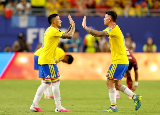 Colombia en el mundial. / Foto: AFP.