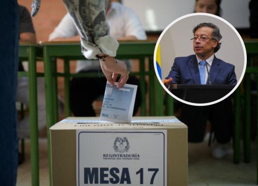 Petro sobre la clase media bogotana. / Fotos: AFP y Presidencia.