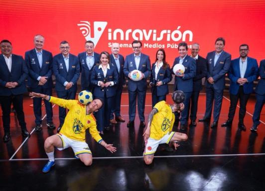 Radio Nacional en el Mundial. / Foto: Inravisión.