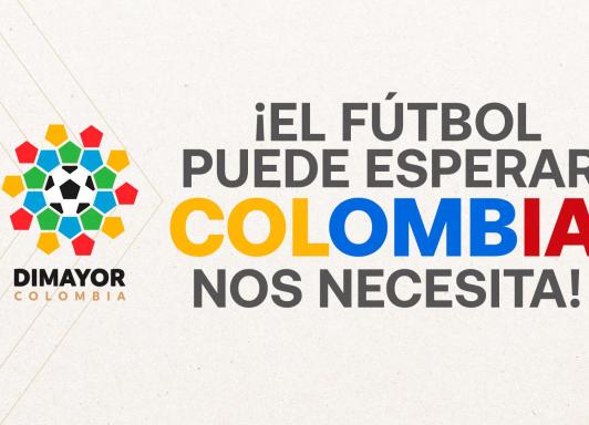 DIMAYOR aplaza fecha del fútbol del fin de semana y anuncia donaciones