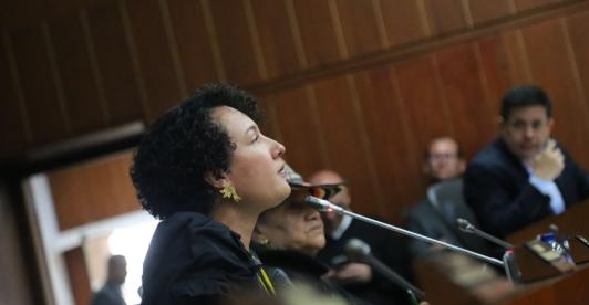 Senadora Isabel Zuleta sobre reelección. 