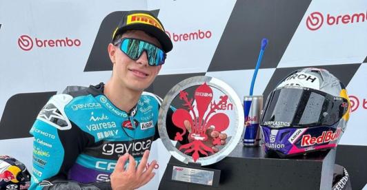 David Alonso es líder de la clasificación de Moto3. / Foto: Mindeportecol.