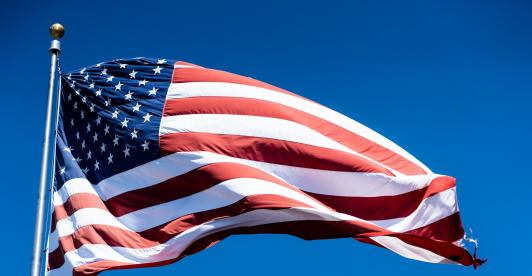 Bandera de Estados Unidos. Ilustra nota sobre medidas en EE. UU. para sacar la 'Green Card'.