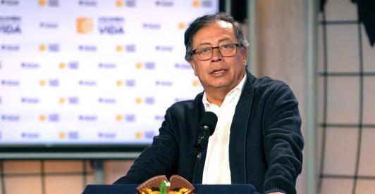 Gustavo Petro sobre el futuro de la UNGRD. / Foto: AFP.