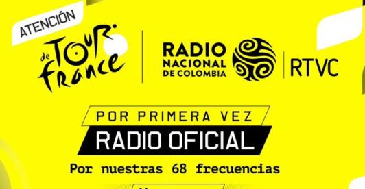 Radio Nacional de Colombia con el Tour de Francia. / Foto: RTVC.