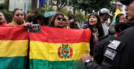 Plaza Murillo en Bolivia. / Foto: AFP.