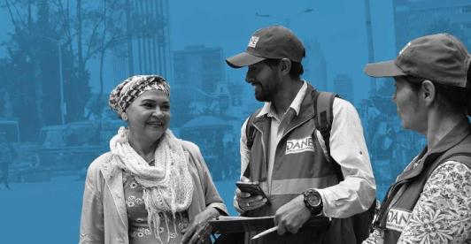 Censo económico del DANE. / Foto: DANE.