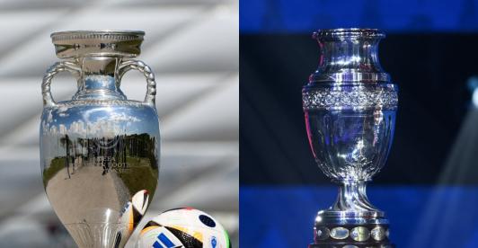 Horarios de partidos de la Eurocopa y Copa América. / Fotos: AFP.