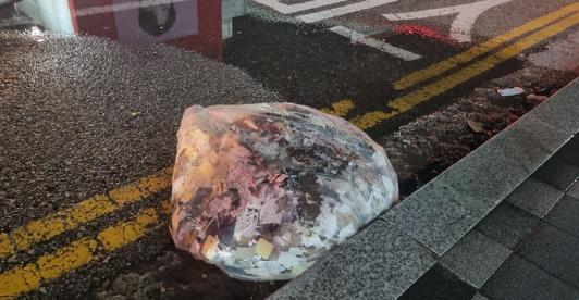 Globos de basura de Corea del Norte. / Foto: AFP.