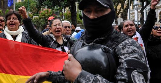 Golpe de Estado en Bolivia. / Foto: AFP.