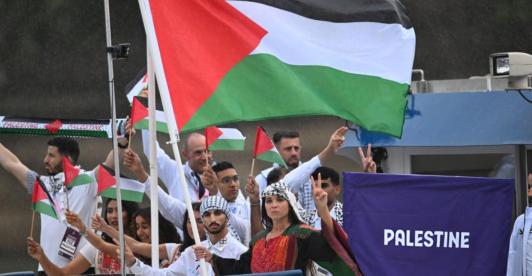 Atletas de Palestina en París 2024. / Foto: @Palestine_UN.
