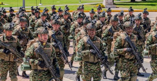 Recorrido del desfile militar del 20 de julio. / Foto: COL_EJERCITO.