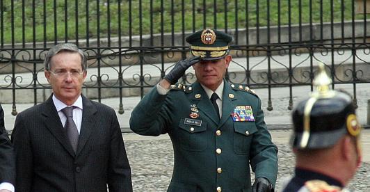 Fredy Padilla y Álvaro Uribe