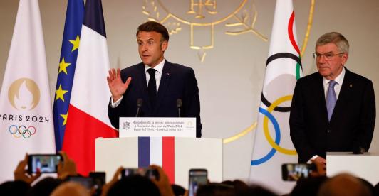Emmanuel Macron Juegos Olímpicos París 2024