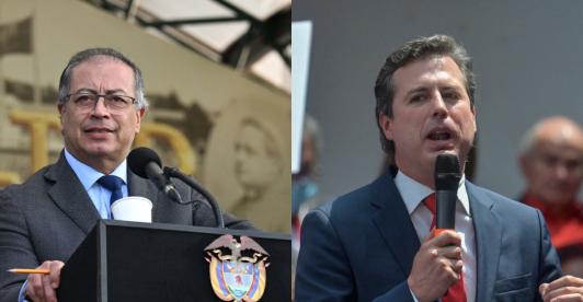 Llamado de Petro a Juan Manuel Galán. / Fotos: AFP.
