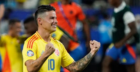 James Rodríguez fue elegido como el mejor jugador de la Copa América 2024