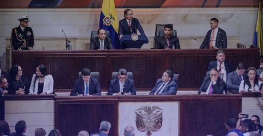 Instalación del Congreso de la República. / Foto: AFP.