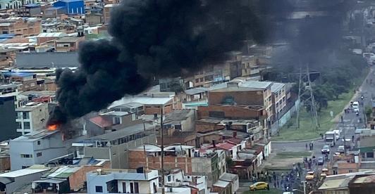 Incendio en Bogotá