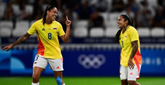 Colombia perdió en su debut en Olímpicos. / Foto: AFP.