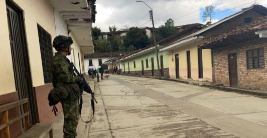 Ataque del EMC en Plateado, Cauca. / Foto: Ejercito_Div3.